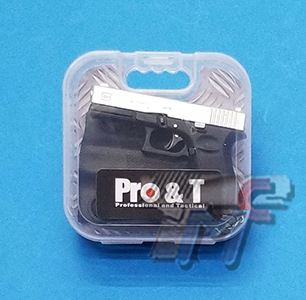 Pro&T G17 Dummy Keychain with Kydex Holster (Silver / Black) - Click Image to Close